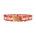 Starry Birthday Dog Collar - metal rose gold