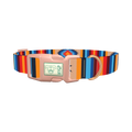 Aztec Geometric Dog Collar - plastic rose gold