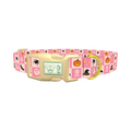 Halloween Tiles Dog Collar - plastic gold