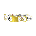 Wedding Ring Dog Collar - metal gold