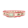 California Republic Flag Dog Collar - plastic gold