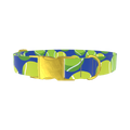 Tennis Ball Dog Collar - metal gold