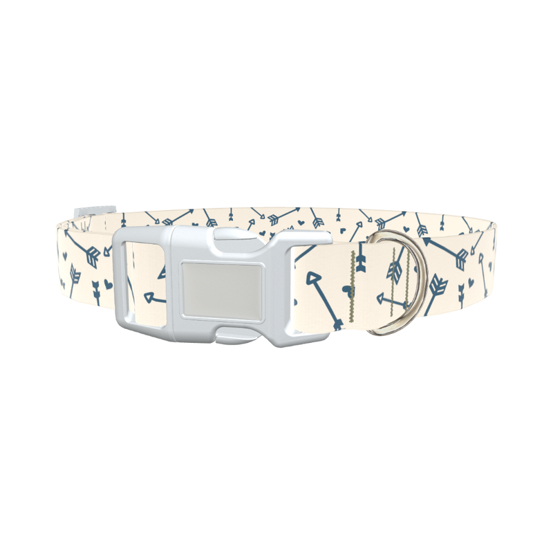 Heart Arrow Dog Collar - plastic gold