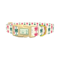 Christmas Bows Dog Collar - plastic gold