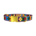 Colorful Tribal Star Dog Collar - metal gold