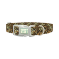 Brown Camouflage Dog Collar - plastic silver