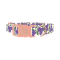 Purple Hydrangea Dog Collar - plastic rose gold