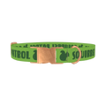 Squirrel Patrol Dog Collar - metal rose gold