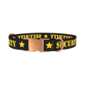 Security Star Dog Collar - metal rose gold