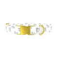 Tic Tac Toe Pattern Dog Collar - metal gold