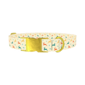 Colorful Reindeer Dog Collar - metal gold