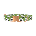 Soccer Ball Dog Collar - metal rose gold