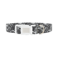 Gray Camo Dog Collar - plastic silver