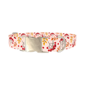 Autumn Rowanberry Dog Collar - metal silver
