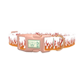 Red Flame Dog Collar - plastic rose gold