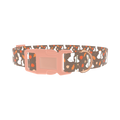 Autumn Bunny Dog Collar - plastic rose gold