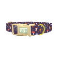 Mushroom Forest Dog Collar - plastic gold