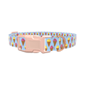 Colorful Ice Cream Cone Dog Collar - plastic gold