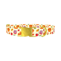 Thanksgiving Pie Dog Collar - metal gold
