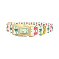 Christmas Bows Dog Collar - plastic gold