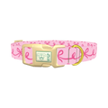 Bow Garland Dog Collar - plastic gold