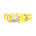 Heart Eyes Smiley Dog Collar - plastic gold