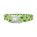 St. Patrick's Day Bow Dog Collar - plastic silver