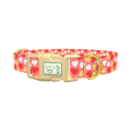 Sweetheart Pattern Dog Collar - plastic gold