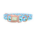 Christmas Bone Dog Collar - plastic rose gold
