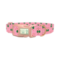 Christmas Candy Cane Dog Collar - plastic rose gold