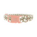 Cowboy Ghost Pattern Dog Collar - plastic rose gold