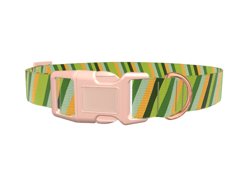 Geometric Diagonal Dog Collar