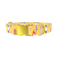 Surfboard Beach Dog Collar - metal rose gold