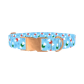 Christmas Bone Dog Collar - metal rose gold