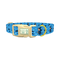 Blue Witch Sky Dog Collar - plastic gold