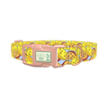 Cheese Pattern Dog Collar - plastic rose gold
