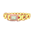 Spicy Pepper Flame Dog Collar - plastic rose gold