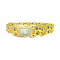 Happy Bees Dog Collar - plastic gold