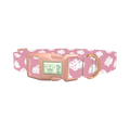 Pink Cloud Sketch Dog Collar - plastic rose gold