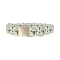 Western Skull and Arrows Dog Collar - metal silver