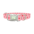 Candy Bow Dog Collar - plastic silver