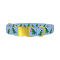 Christmas Dinosaur Dog Collar - metal gold