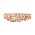 Rose Gold Chain Pattern Dog Collar - plastic rose gold