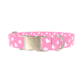 Snowflake Cat Dog Collar - metal silver