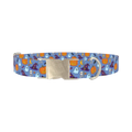 Blue Halloween Witch Hat Dog Collar - metal silver