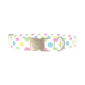Pink Love Heart Dog Collar - metal silver