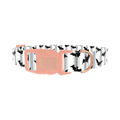 Striped Bat Halloween Dog Collar - plastic rose gold