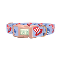 Patriotic Hat Dog Collar - plastic rose gold