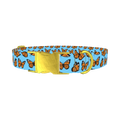Monarch Butterfly Dog Collar - metal gold