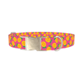 Pineapple Fruit Dog Collar - metal silver